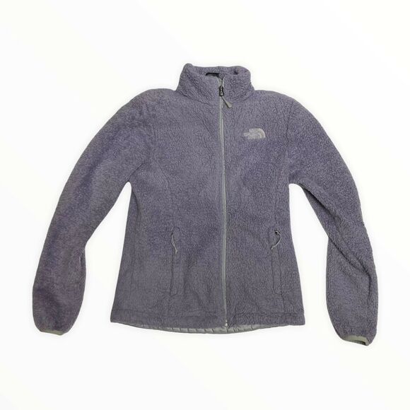 The North Face Ashen Osito Fleece Fuzzy Full Zip Jacket Size S Small Purple - Picture 1 of 11